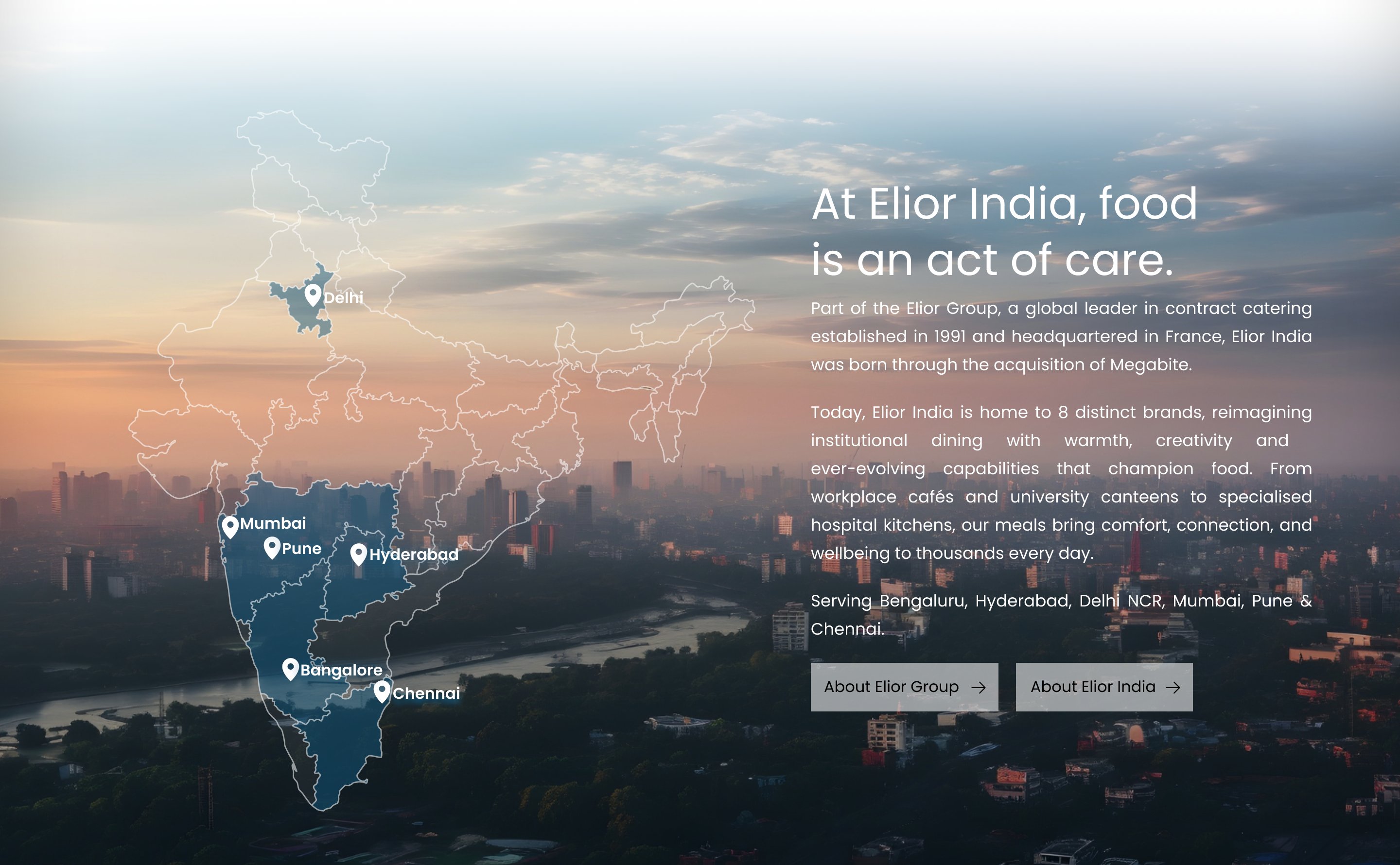 At Elior India, food is an act of care